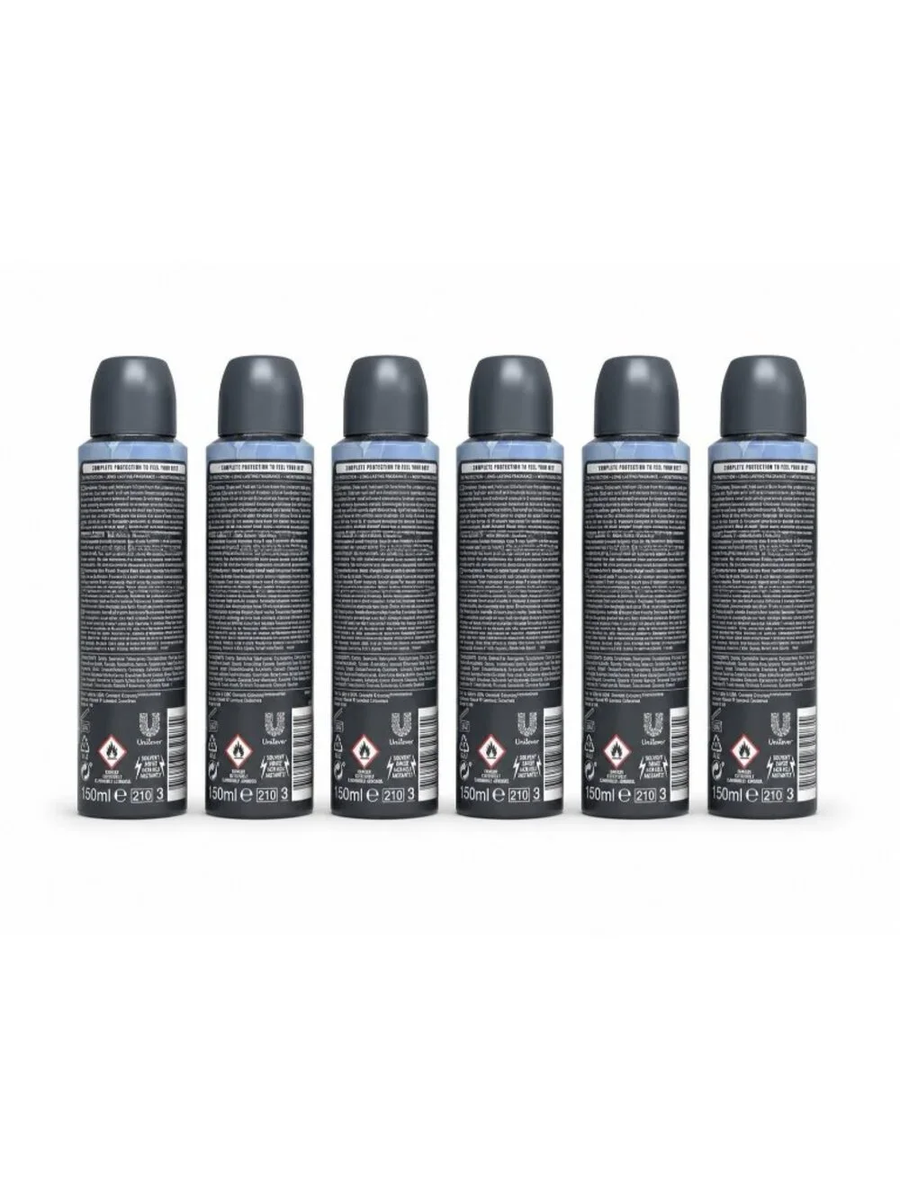 Dove Men+Care Cool Fresh Spray Deodorant 72hr Protection 150ml Set of 6